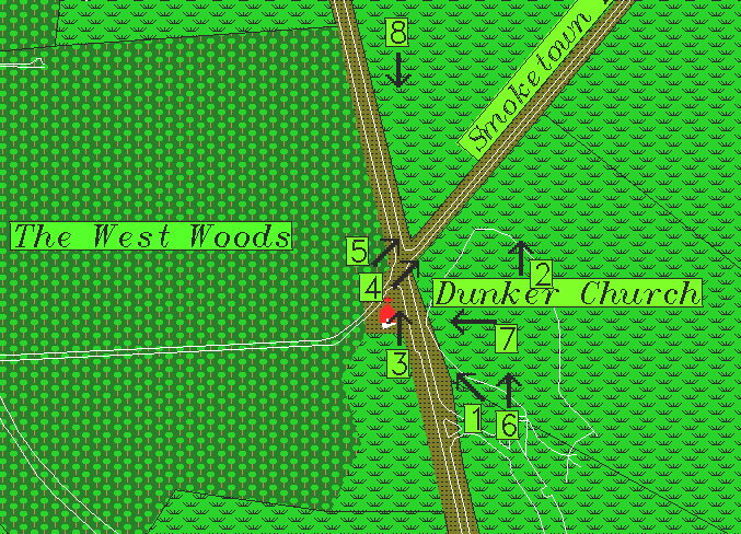 Dunker Church Map